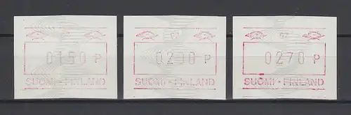 Finnland 1990 FRAMA-ATM Mi-Nr. 8.2 c # 07 Tastensatz 150-200-270 **