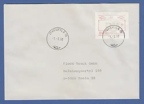Finnland 1990 FRAMA-ATM Mi-Nr. 8.2 c # 07 Wert 0270 auf Orts-FDC