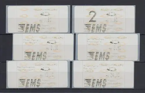 Finnland 1992 Dassault-ATM 2.Ausgabe Turku / EMS Mi.-Nr. 12.2 Zudrucksatz 6W. **