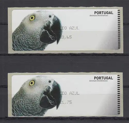 Portugal 2005 ATM Papagei Mi.-Nr. 53.2 Satz 2 Werte **