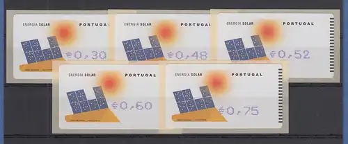 Portugal 2006 ATM Solarenergie Mi.-Nr. 54.2 Z1 Satz 5 Werte **