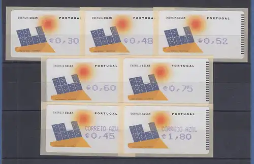 Portugal 2006 ATM Solarenergie Mi.-Nr. 54.2 Tastensatz 7 Werte **