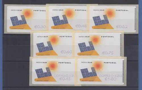 Portugal 2006 ATM Solarenergie Mi.-Nr. 54.3 Tastensatz 7 Werte **