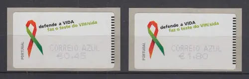 Portugal 2006 ATM Kampf gegen AIDS Mi.-Nr. 56.1 Z2 Satz 2 Werte **