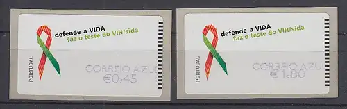 Portugal 2006 ATM Kampf gegen AIDS Mi.-Nr. 56.3 Z2 Satz 2 Werte **