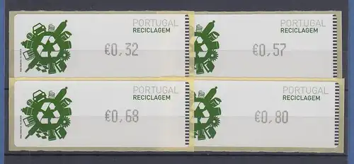 Portugal 2009 ATM Recycling Mi.-Nr. 67.1 Porto-Satz 4 Werte **