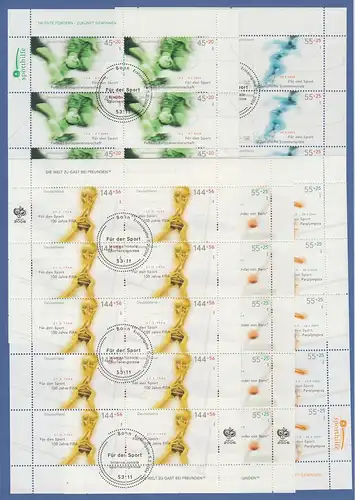 Bundesrepublik 2004 Sporthilfe Kleinbogen-Satz 5 Werte kpl. mit ET-O 