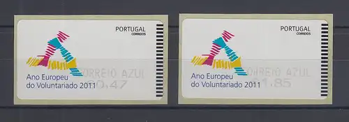 Portugal 2011 ATM Freiwillige / Voluntariados  Mi.-Nr. 74.1 Z2 Satz 2 Werte **