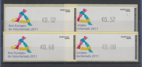Portugal 2011 ATM Freiwillige / Voluntariados  Mi.-Nr. 75.1 Satz 4 Werte **