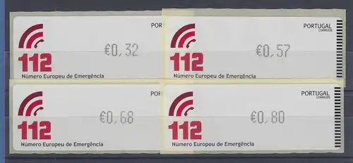 Portugal 2011 ATM Notrufnummer 112  Mi.-Nr. 77.1 Satz 4 Werte **