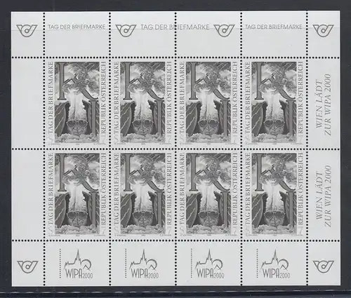 Österreich 1999 Tag der Briefmarke Mi.-Nr. 2289 Schwarzdruck-Kleinbogen **