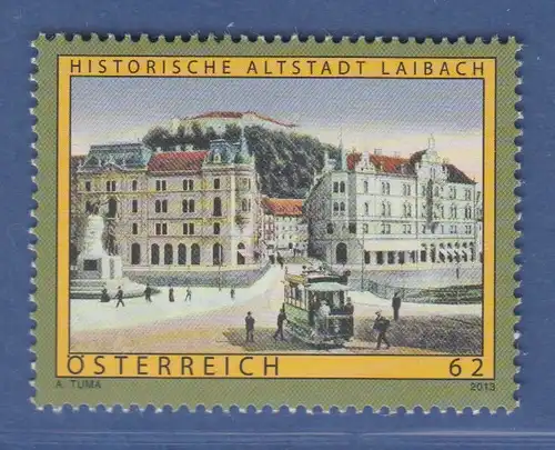 Österreich 2013 Sondermarke Historische Altstadt Laibach  Mi.-Nr. 3058