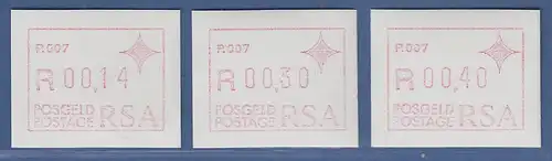 RSA Südafrika FRAMA-ATM  Aut.-Nr. P.007 Satz 14-30-40 ** (VS)