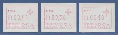 RSA Südafrika FRAMA-ATM  Aut.-Nr. P.010 Satz 14-30-40 ** (VS)