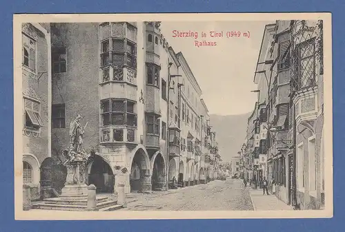 AK Sterzing in Tirol Rathaus gelaufen 1910 nach München