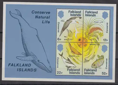 Falkland-Inseln 1984 Naturschutz Mi.-Nr. Block 4 **