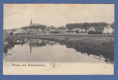 AK Gruss aus Kellinghusen gelaufen 1905