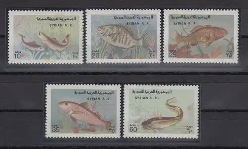 Syrien 1978 Vögel Mi.-Nr. 1403-1407 Satz 5 Werte ** 