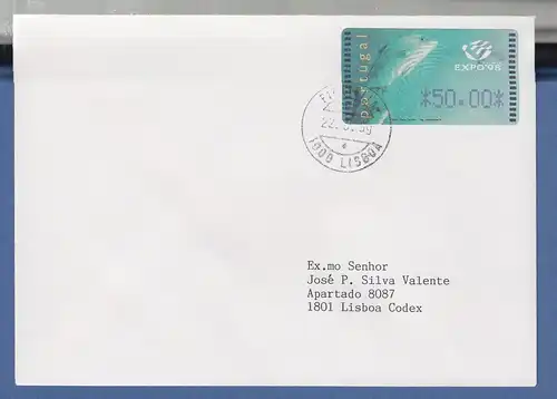 Portugal 1998 ATM EXPO'98 Fische Mi.-Nr. 18.3 Wert 50 auf FDC