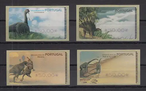 Portugal 1999 ATM Dinosaurier Mi.-Nr. 24-27.1 (SMD)  je Wert 50.00 **  