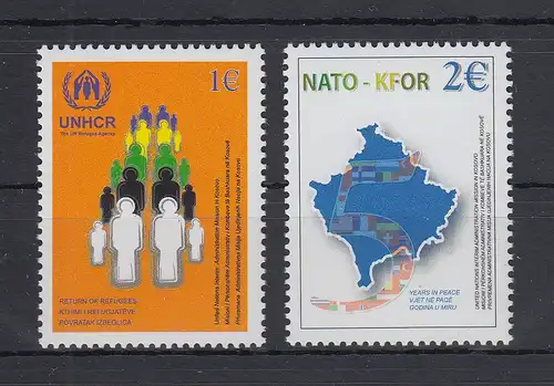 Kosovo 2004 UNHCR / NATO KFOR  Mi.-Nr. 18-19 Satz 2 Werte postfrisch **