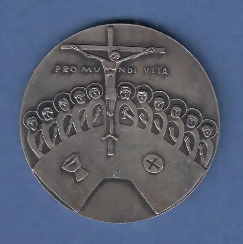 München Eucharisticher Weltkongress 1960 Kreuzigung, Abendmahl Silber-Medaille