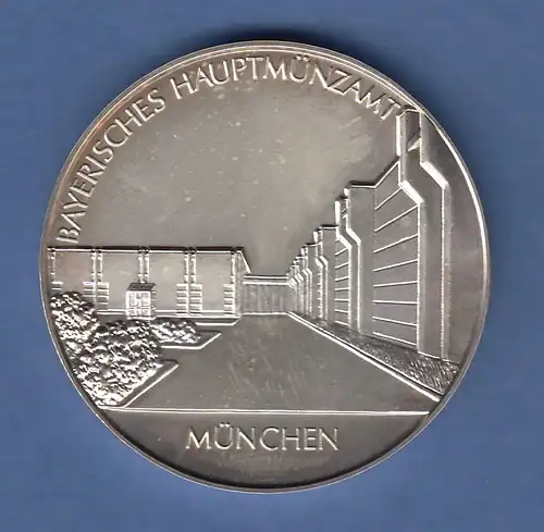 Silber-Medaille Bayerisches Hauptmünzamt München 1986-1996 Zamdorfer Straße 