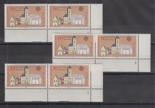 Bundesrepublik 1978 EUROPA Mi.-Nr. 970 je ER-Paar mit Formnummer 1, 2 und 3 **
