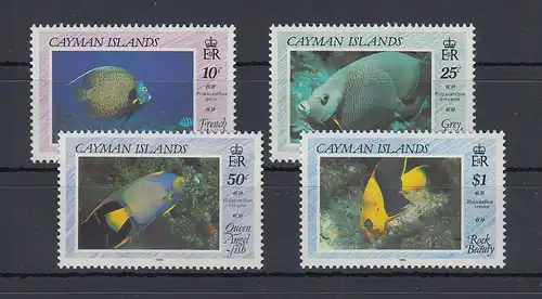 Kaiman-Inseln / Cayman Islands 1990 Kaiserfische Mi.-Nr. 632-35 **