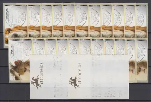 Portugal 2005 ATM Haustiere NewVision Mi-Nr. 50.3 und 51.3 je Satz 11 W. T2 O