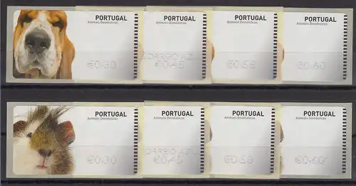 Portugal 2005 ATM Haustiere NewVision Mi-Nr. 50.3 und 51.3 je Satz 4 Wte **