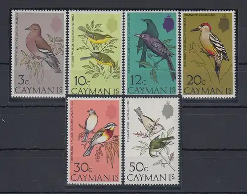 Kaiman-Inseln / Cayman Islands 1974 Vögel Mi.-Nr. 321-326 **