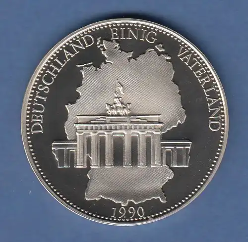 Medaille Deutschland einig Vaterland: Brandenburger Tor 1990 CuNi 21,3g