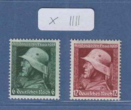 Deutsches Reich 1935 Heldengedenktag Mi.-Nr. 569-570 x Satz einwandfrei **