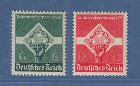 Deutsches Reich 1935 Reichsberufswettkampf Mi.-Nr. 571-572 Satz einwandfrei **