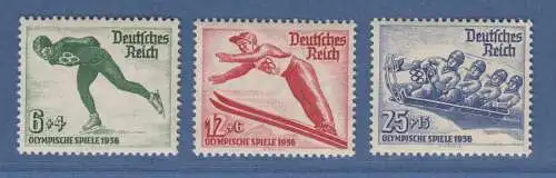 Deutsches Reich 1935 Olymp. Winterspiele 1936 Mi-Nr. 600-602 Satz einwandfrei **