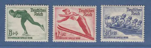 Deutsches Reich 1935 Olymp. Winterspiele 1936 Mi-Nr. 600-602 Satz einwandfrei **