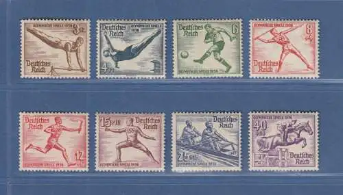 Deutsches Reich 1936 Olymp. Sommerspiele Mi.-Nr. 609-616 Satz einwandfrei **