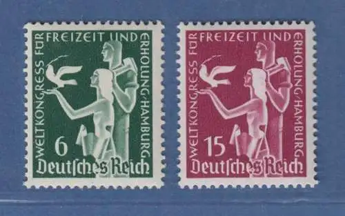 Deutsches Reich 1936 Weltkongress in Hamburg Mi.-Nr. 622-623 Satz einwandfrei **