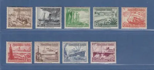 Deutsches Reich 1937 Schiffe Mi.-Nr. 651-659 Satz einwandfrei **