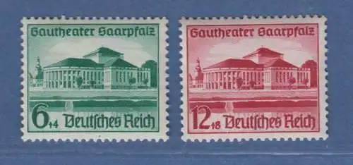 Deutsches Reich 1938 Gautheater Saarpfalz Mi.-Nr. 673-674 Satz einwandfrei **