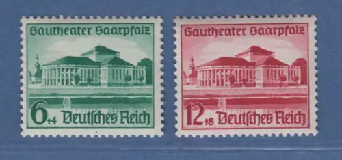Deutsches Reich 1938 Gautheater Saarpfalz Mi.-Nr. 673-674 Satz einwandfrei **