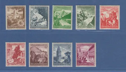 Deutsches Reich 1938 Ostmarklandschaften Mi.-Nr. 675-683 Satz einwandfrei **