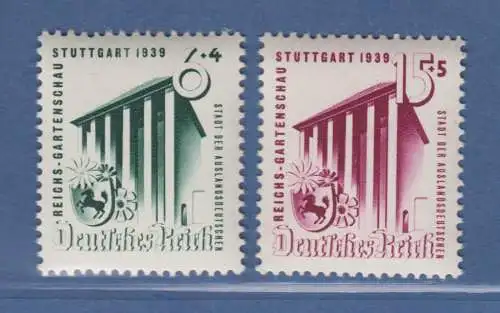 Deutsches Reich 1939 Reichsgartenschau Mi.-Nr. 692-693 Satz einwandfrei **