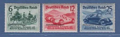 Deutsches Reich 1939 Nürburgring-Rennen Mi.-Nr. 695-697 Satz einwandfrei **