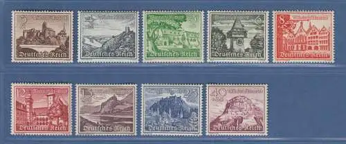 Deutsches Reich 1939 Bauwerke Mi.-Nr. 730-738 Satz einwandfrei **