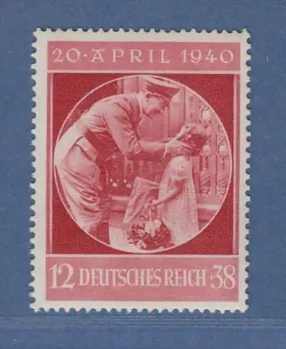 Deutsches Reich 1940 51. Geburtstag Adlof Hitler Mi.-Nr. 744 einwandfrei **