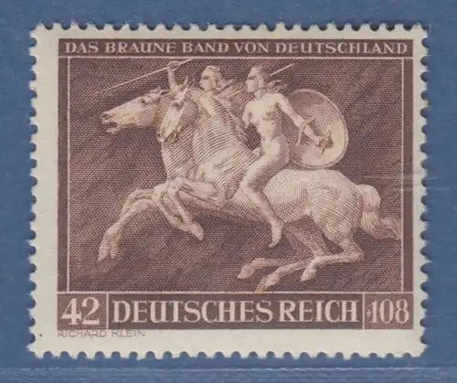 Deutsches Reich 1941 Galopprennen: Das braune Band Mi.-Nr. 780 einwandfrei **