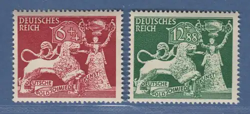 Deutsches Reich 1942 Goldschmiedekunst Mi.-Nr. 816-817 Satz einwandfrei **