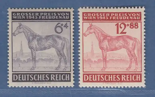 Deutsches Reich 1943 Großer Preis von Wien Mi.-Nr. 857-858 Satz einwandfrei **